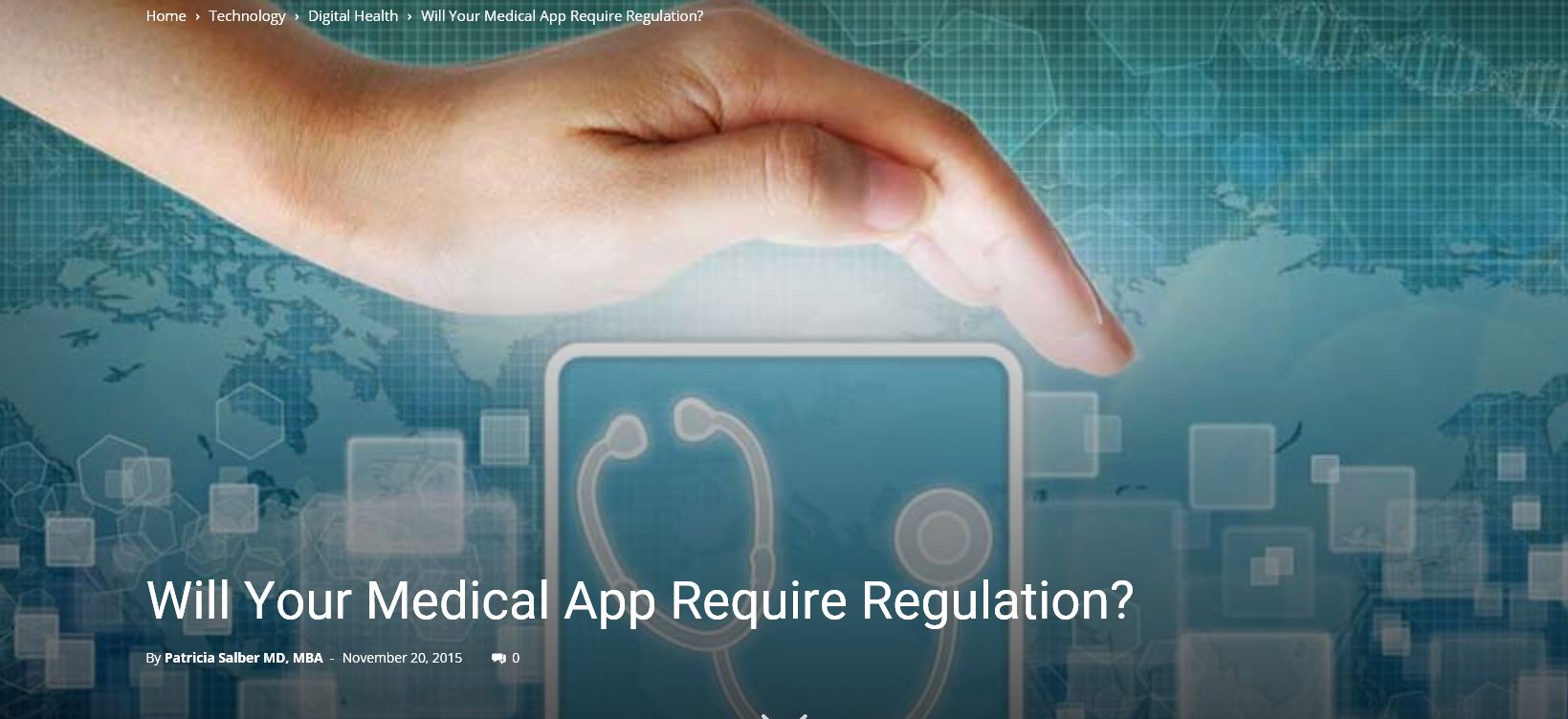 Mobile Medical App Regulation Mobile Medical App Regulation