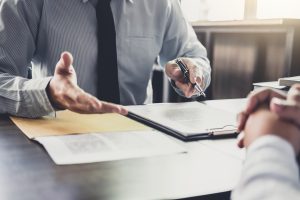Businessman And Male Lawyer