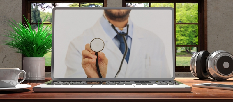 Laptop With Telemedicine Doctor
