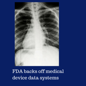 FDA backs off medical device data