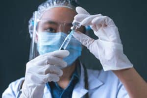 Doctor Administering Vaccine