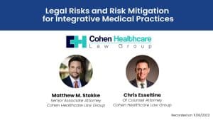 Legal Risks and Risk Mitigation for Integrative Medical Prac...