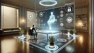 futuristic virtual coaching session